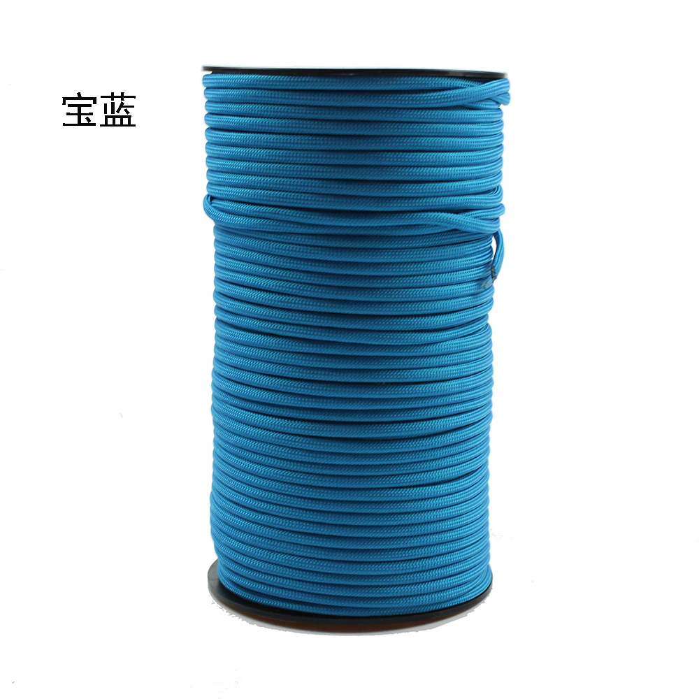 Cheap Goat Tents 650 Military Paracord 9 Strand 4mm Tactical Parachute Cord Camping Accessories DIY Weaving Outdoor Survival Equipment Tent Rope Paracord 